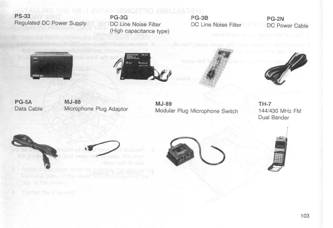 Kenwood TM-451E, TM-251E, TM-251A, TM-451A manual 