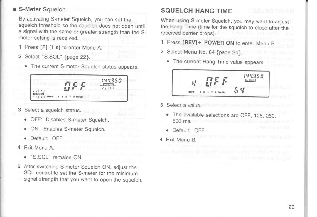 Kenwood TM-251E, TM-251A, TM-451E, TM-451A manual 