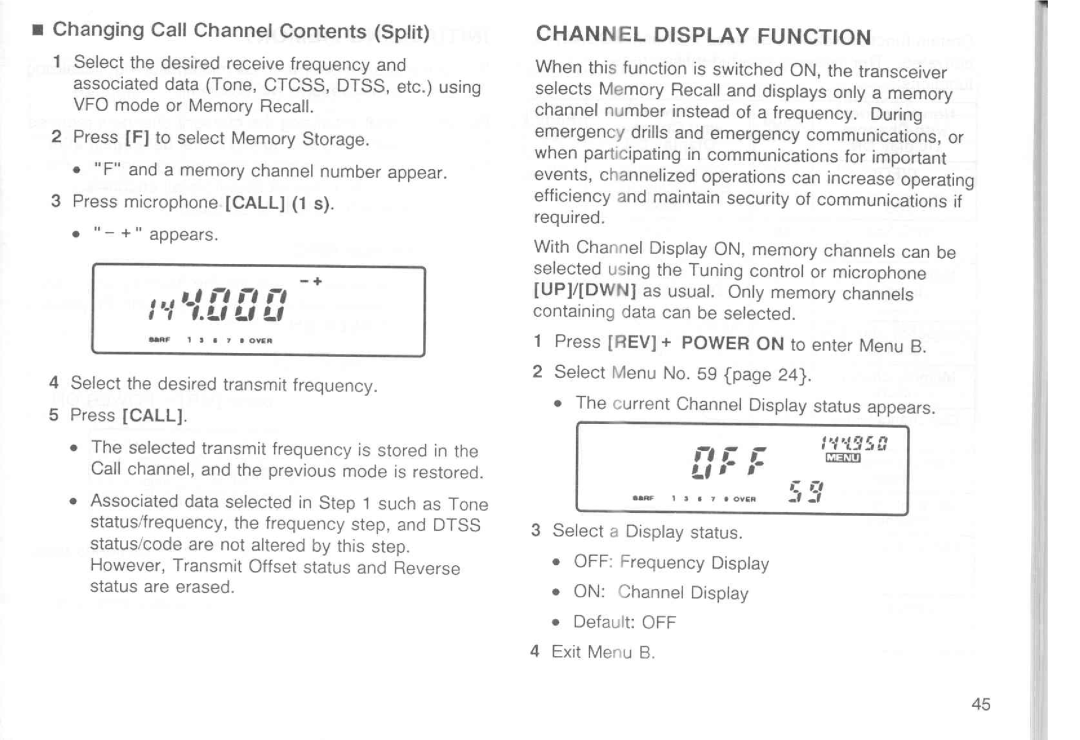 Kenwood TM-251E, TM-251A, TM-451E, TM-451A manual 