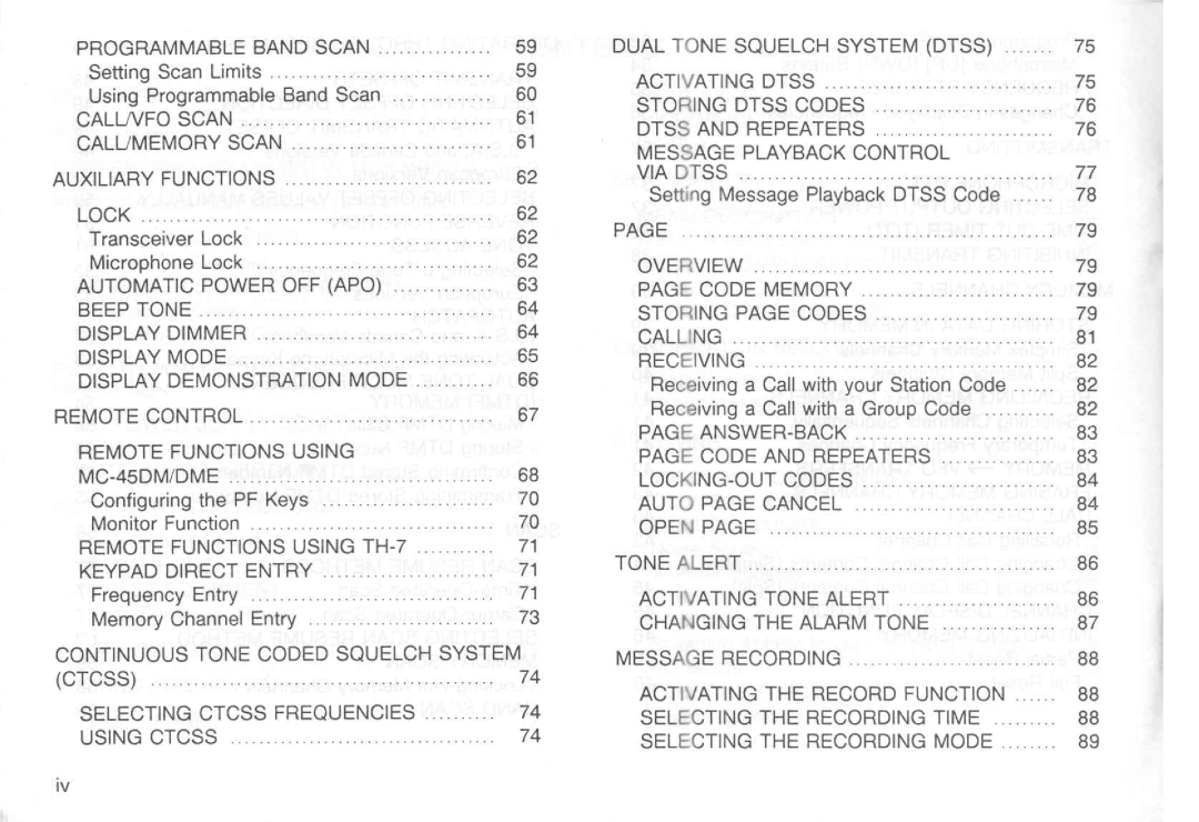 Kenwood TM-451E, TM-251E, TM-251A, TM-451A manual 