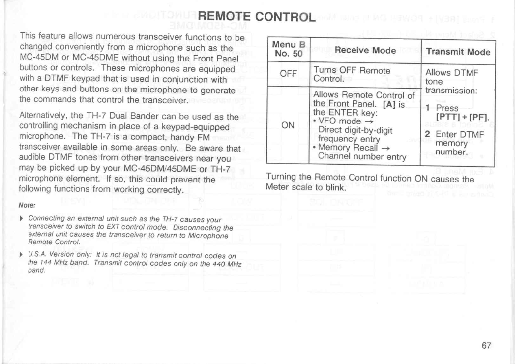 Kenwood TM-451E, TM-251E, TM-251A, TM-451A manual 