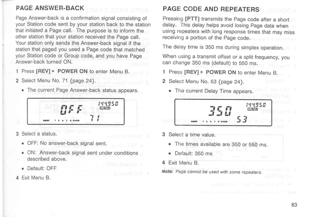 Kenwood TM-451E, TM-251E, TM-251A, TM-451A manual 