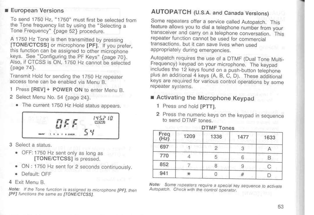 Kenwood TM-251E, TM-251A, TM-451E, TM-451A manual 