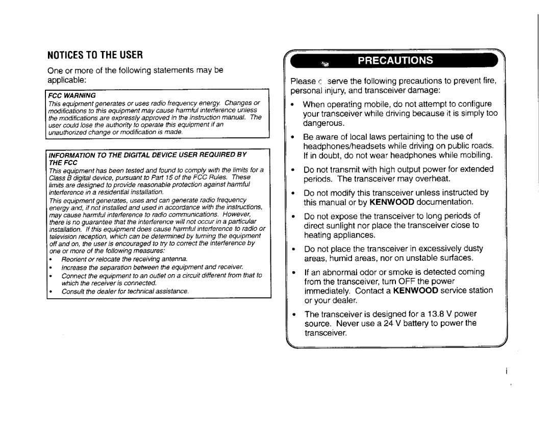 Kenwood TM-261EJ, TM-261A manual 