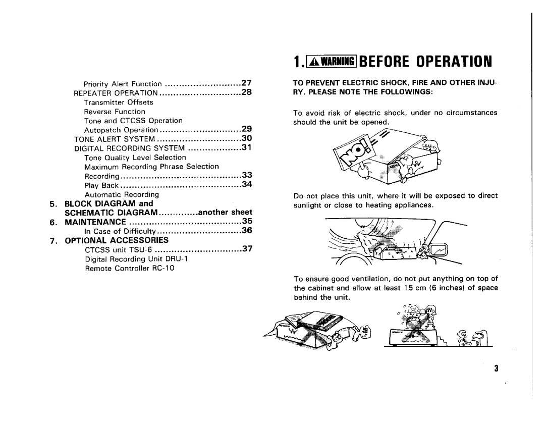 Kenwood TM-231E, TM-431A, TM-431E, TM-531E, TM-331A, TM-531A manual 