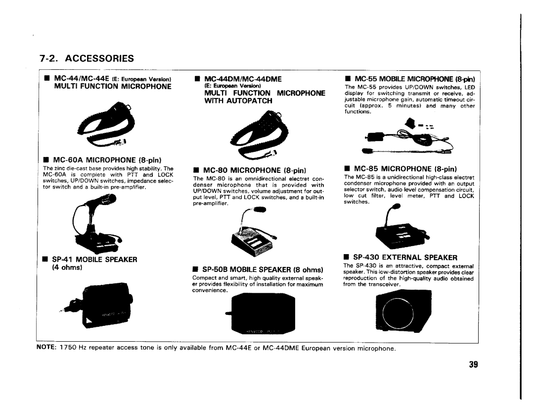 Kenwood TM-231E, TM-431A, TM-431E, TM-531E, TM-331A, TM-531A manual 