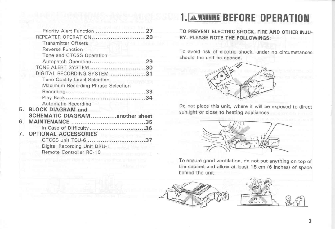 Kenwood TM-231E, TM-431A, TM-431E, TM-531E, TM-331A, TM-531A manual 