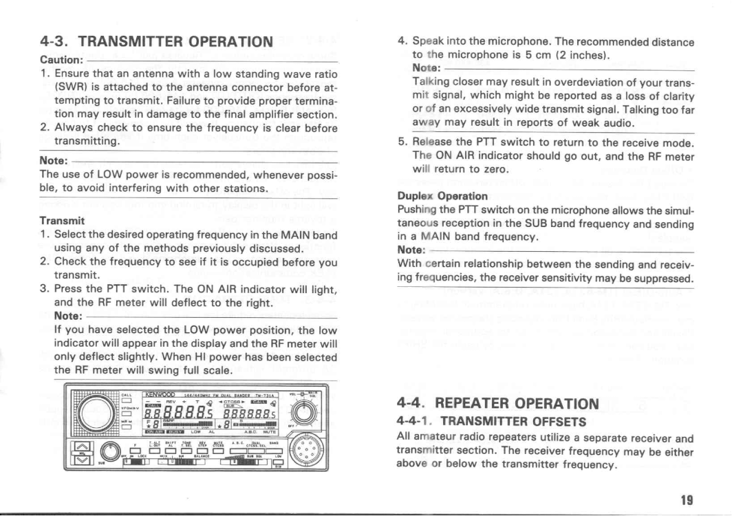 Kenwood TM-631A manual 