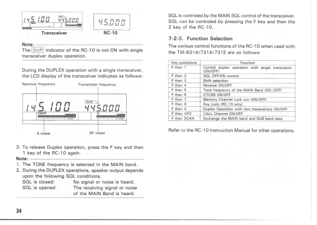 Kenwood TM-631A manual 