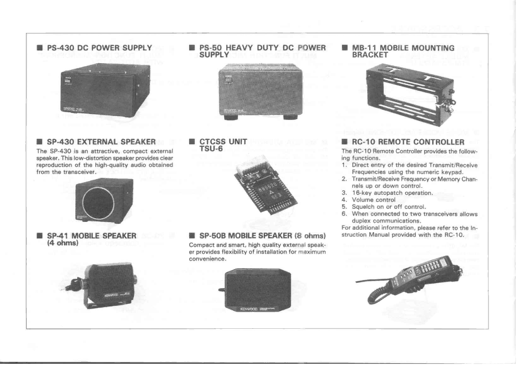 Kenwood TM-631A manual 