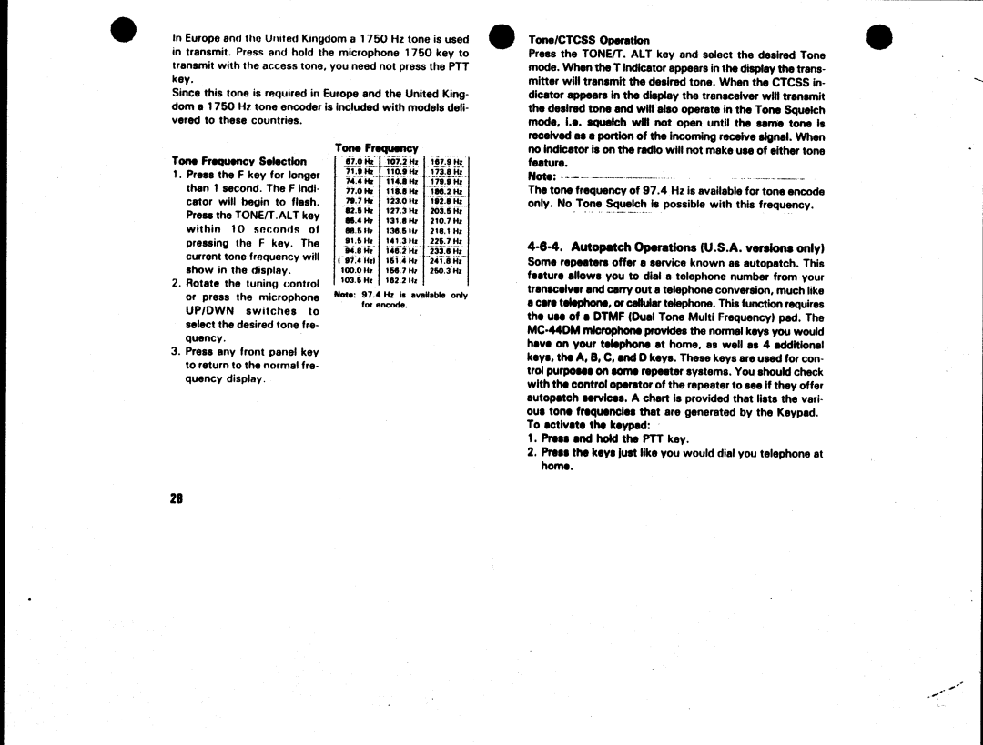 Kenwood TM-701E, TM-701A manual 