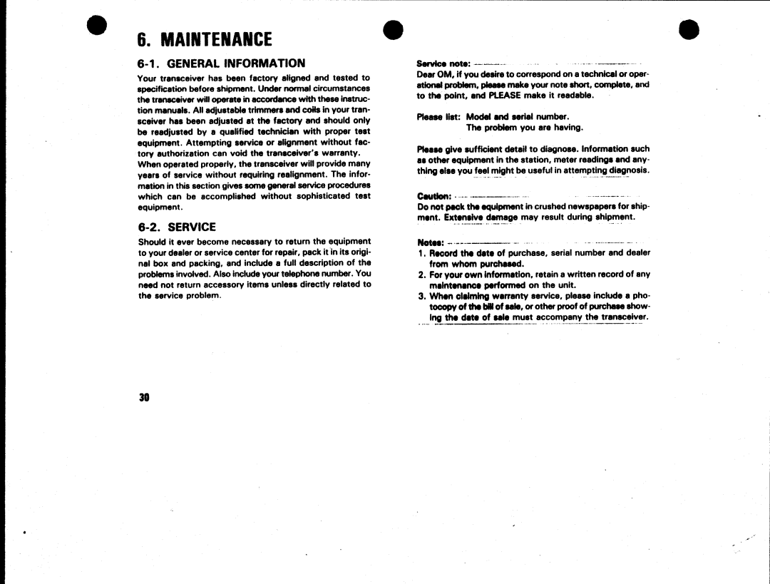 Kenwood TM-701E, TM-701A manual 