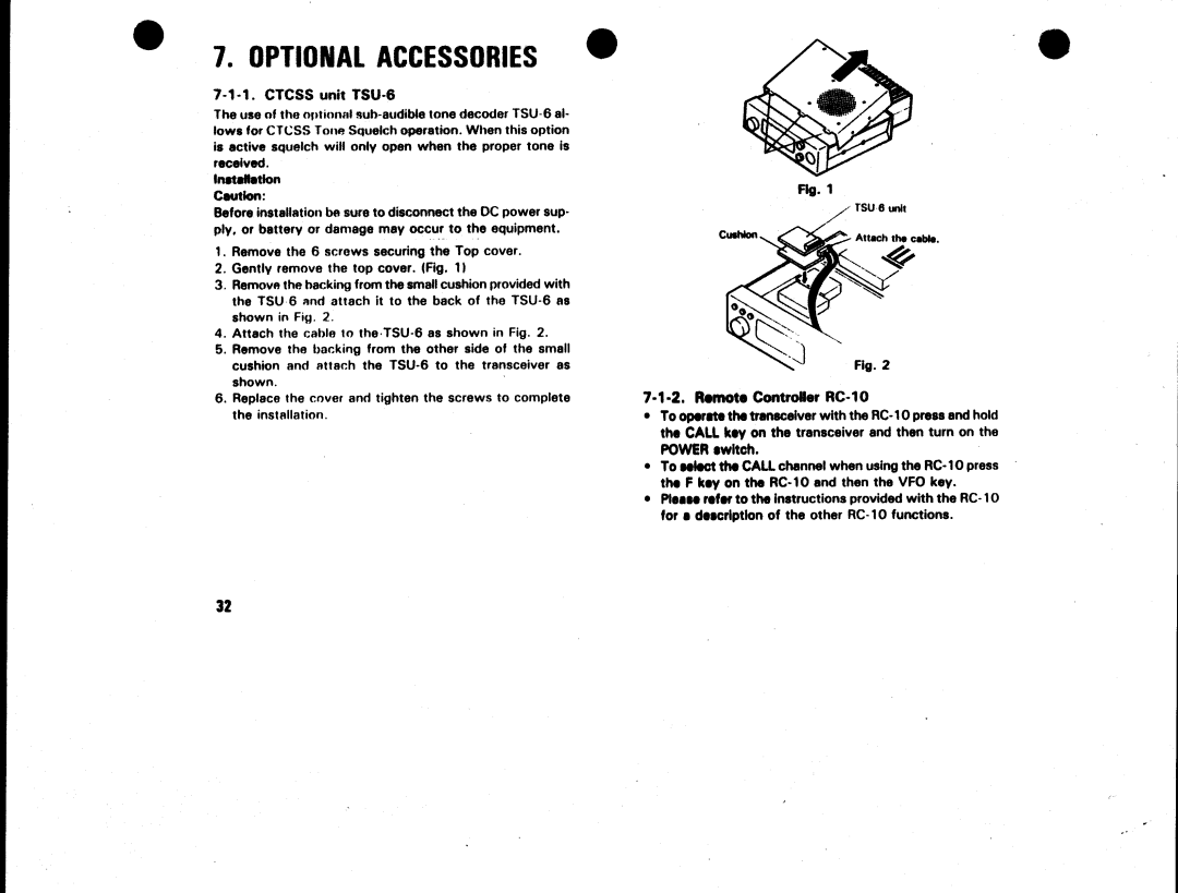 Kenwood TM-701E, TM-701A manual 