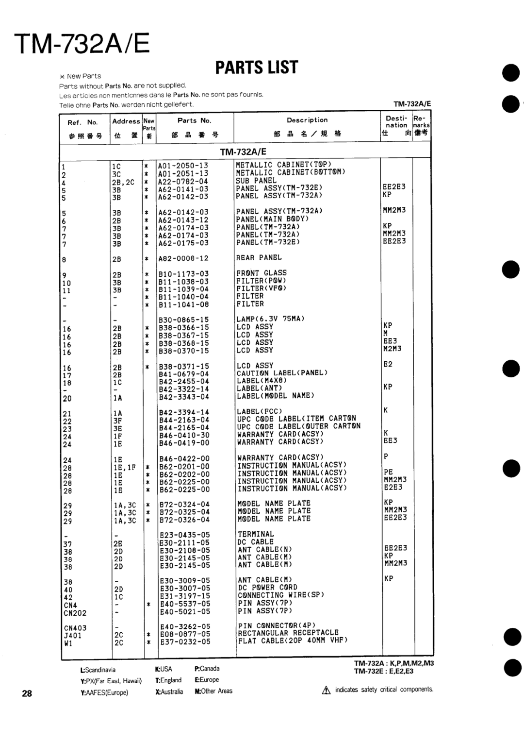 Kenwood tm-732A/E manual 