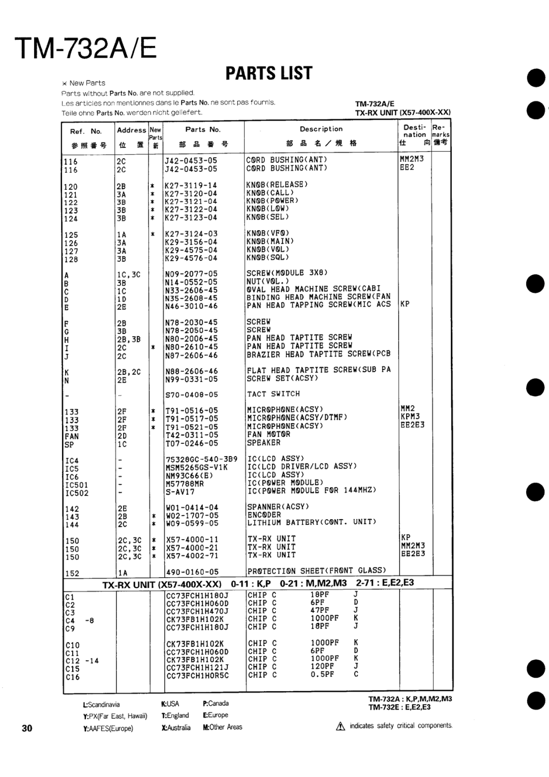 Kenwood tm-732A/E manual 