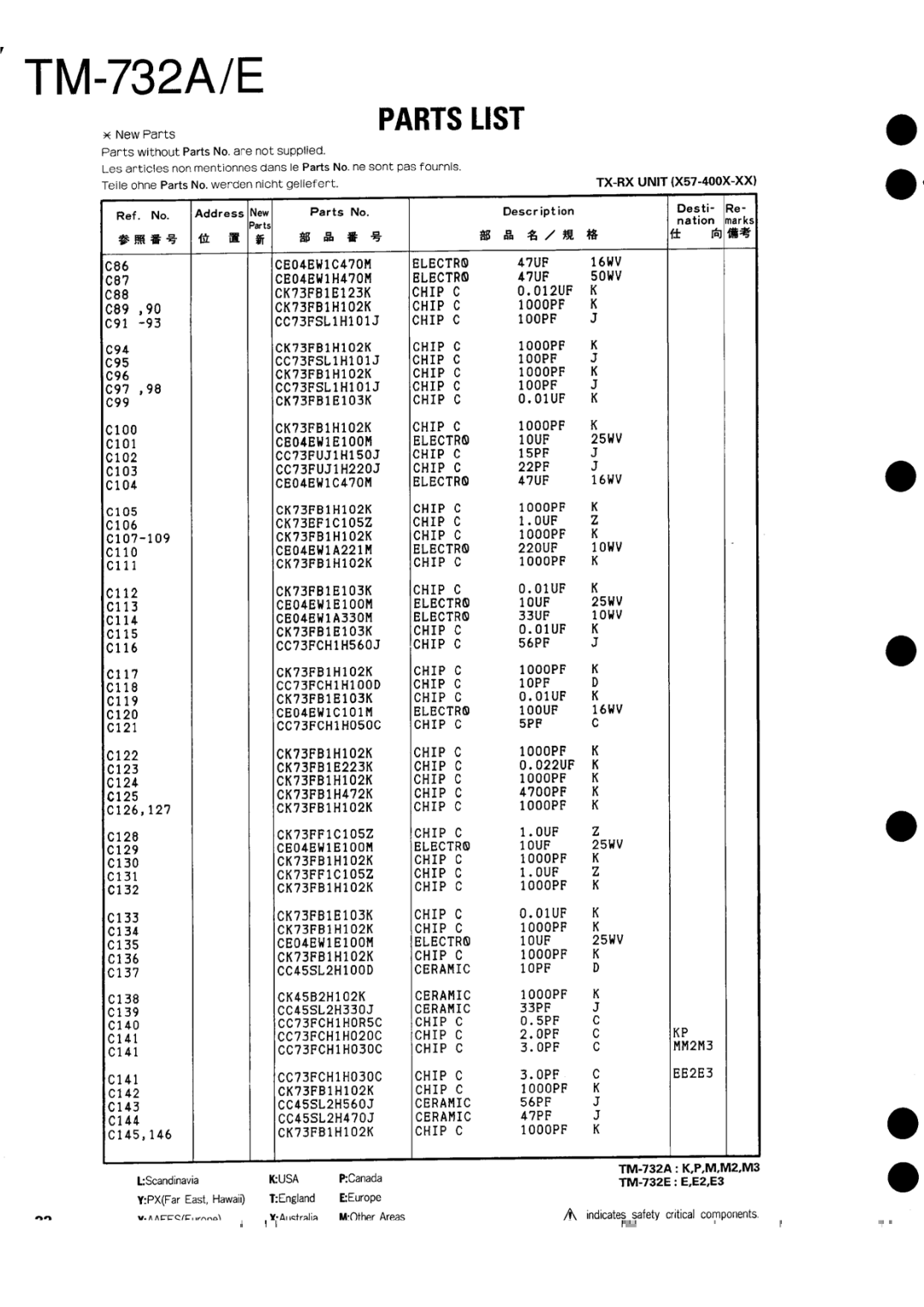 Kenwood tm-732A/E manual 