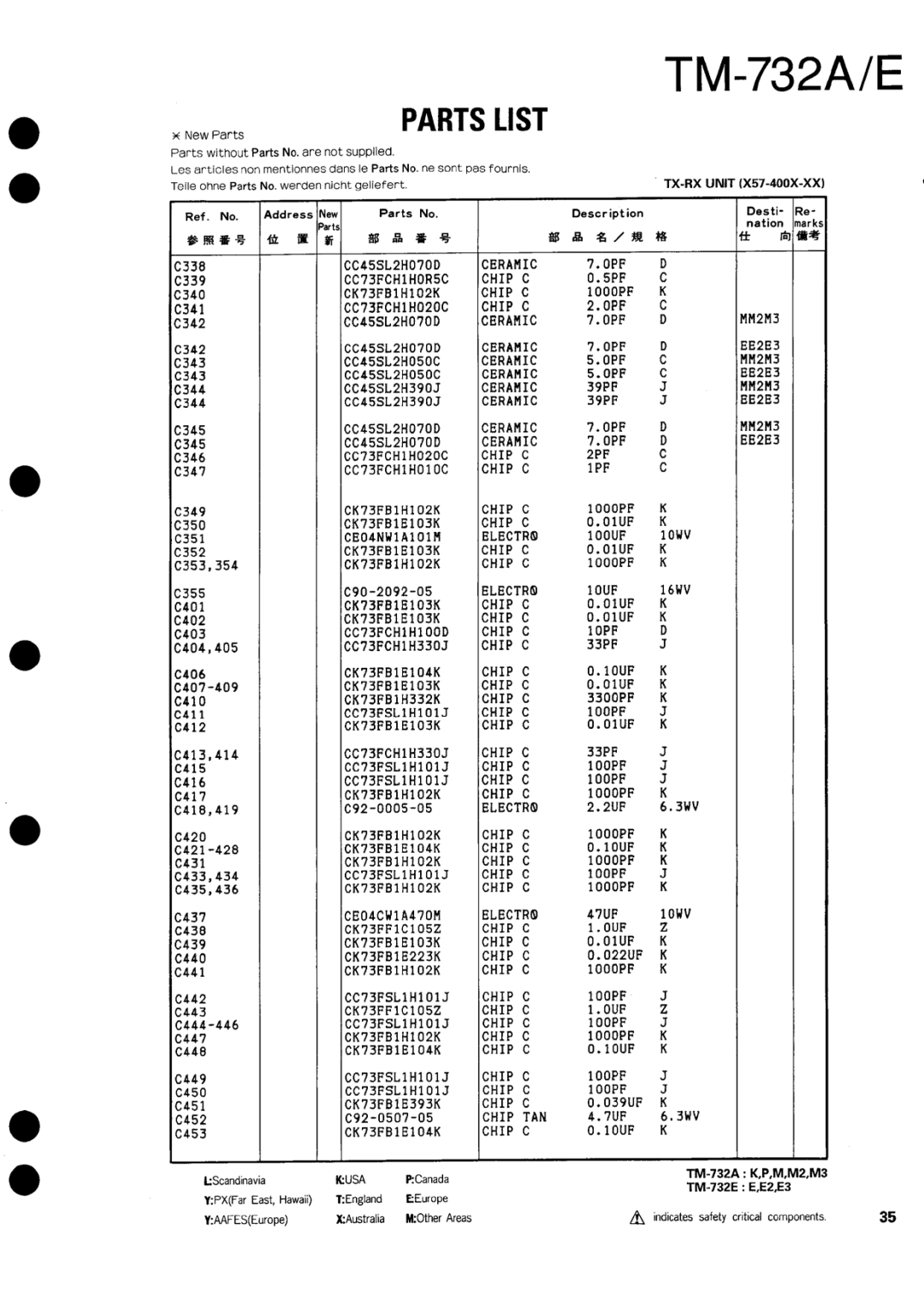 Kenwood tm-732A/E manual 