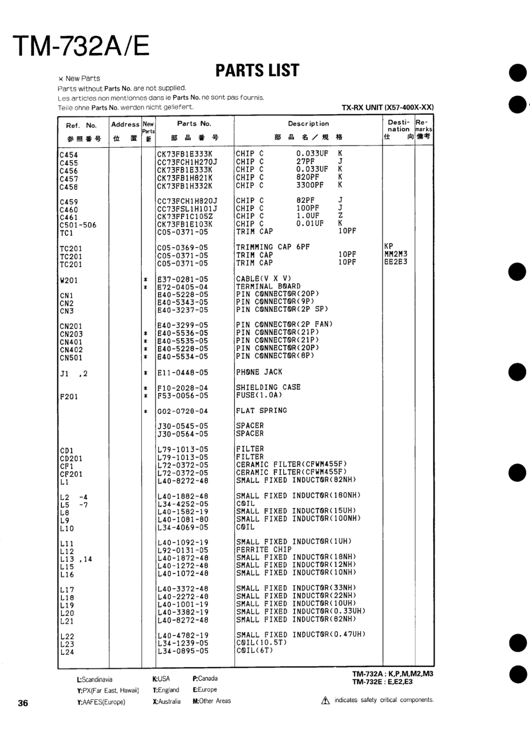 Kenwood tm-732A/E manual 