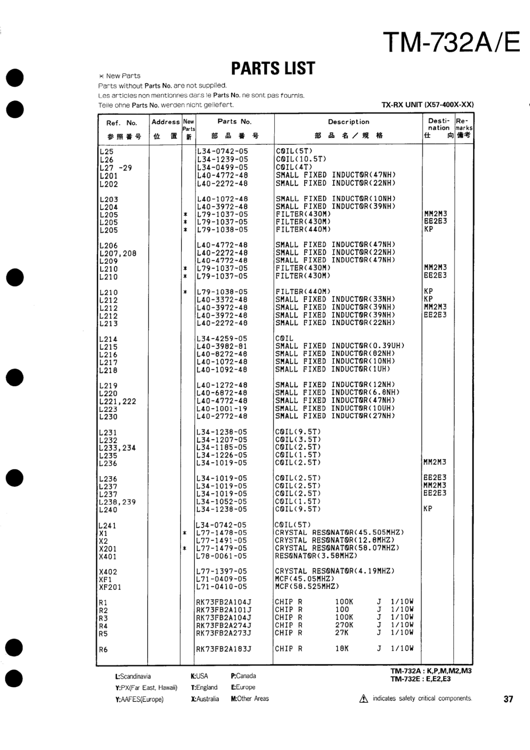 Kenwood tm-732A/E manual 