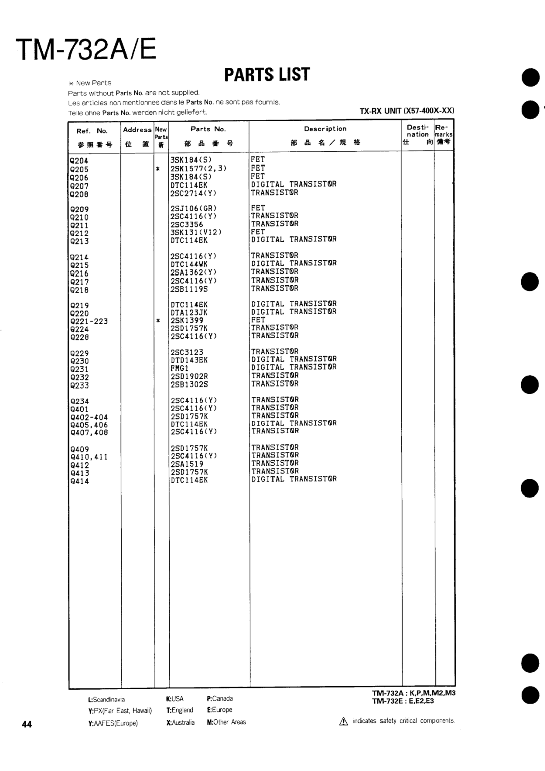 Kenwood tm-732A/E manual 