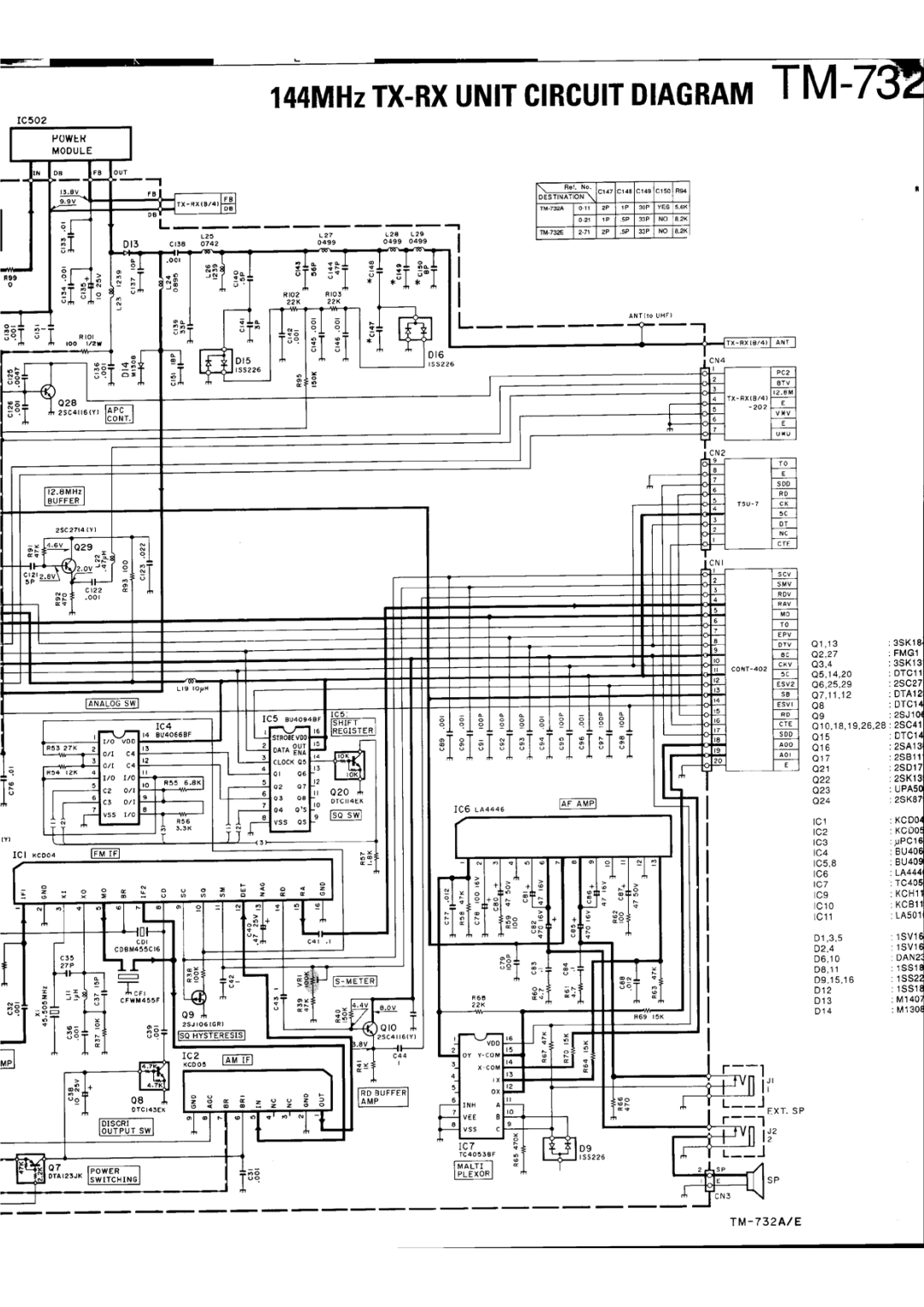 Kenwood tm-732A/E manual 