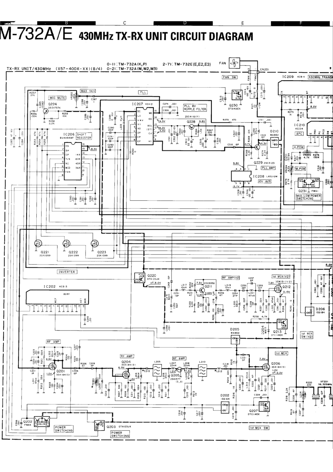 Kenwood tm-732A/E manual 