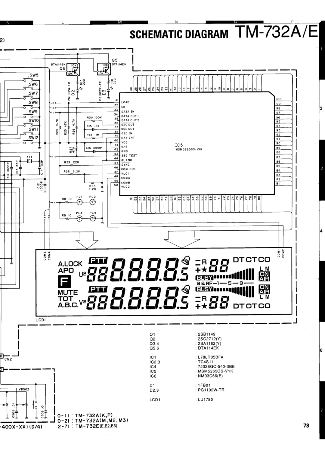 Kenwood tm-732A/E manual 