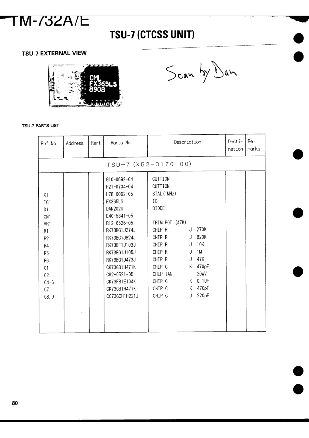 Kenwood tm-732A/E manual 