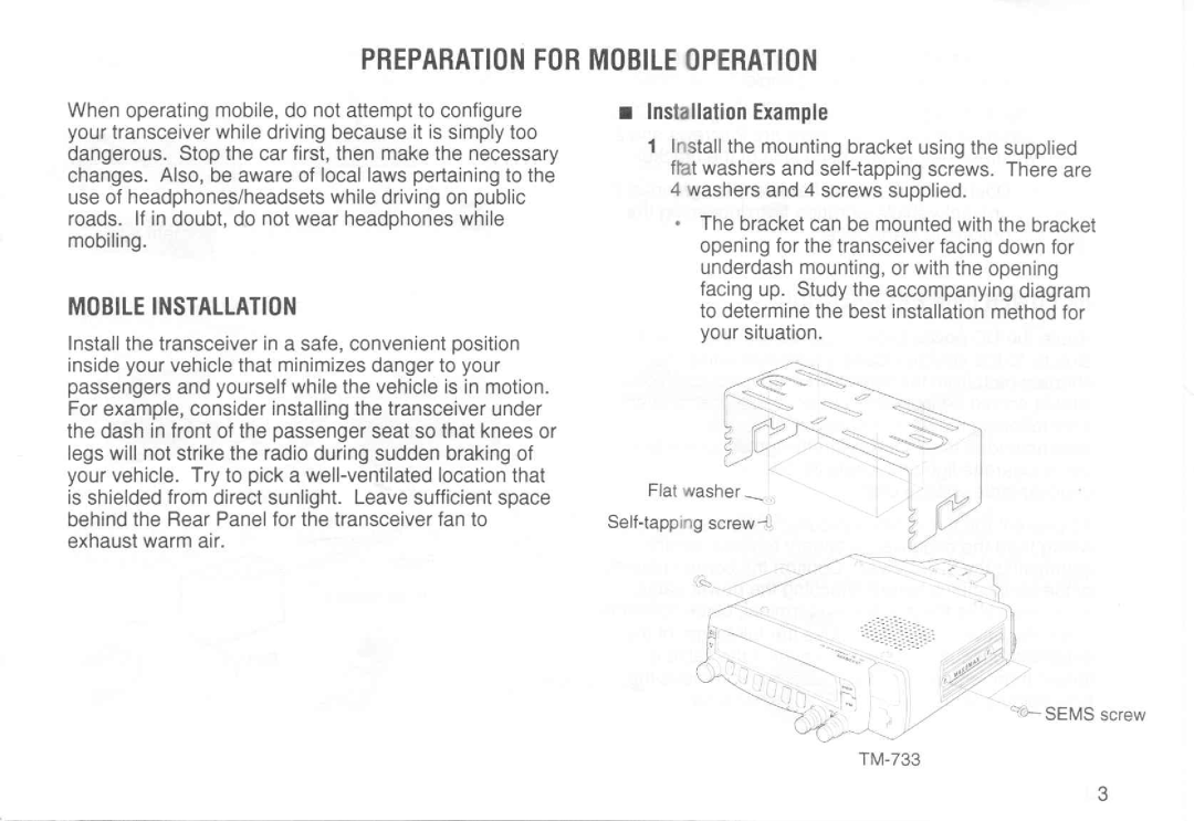 Kenwood TM-733A manual 