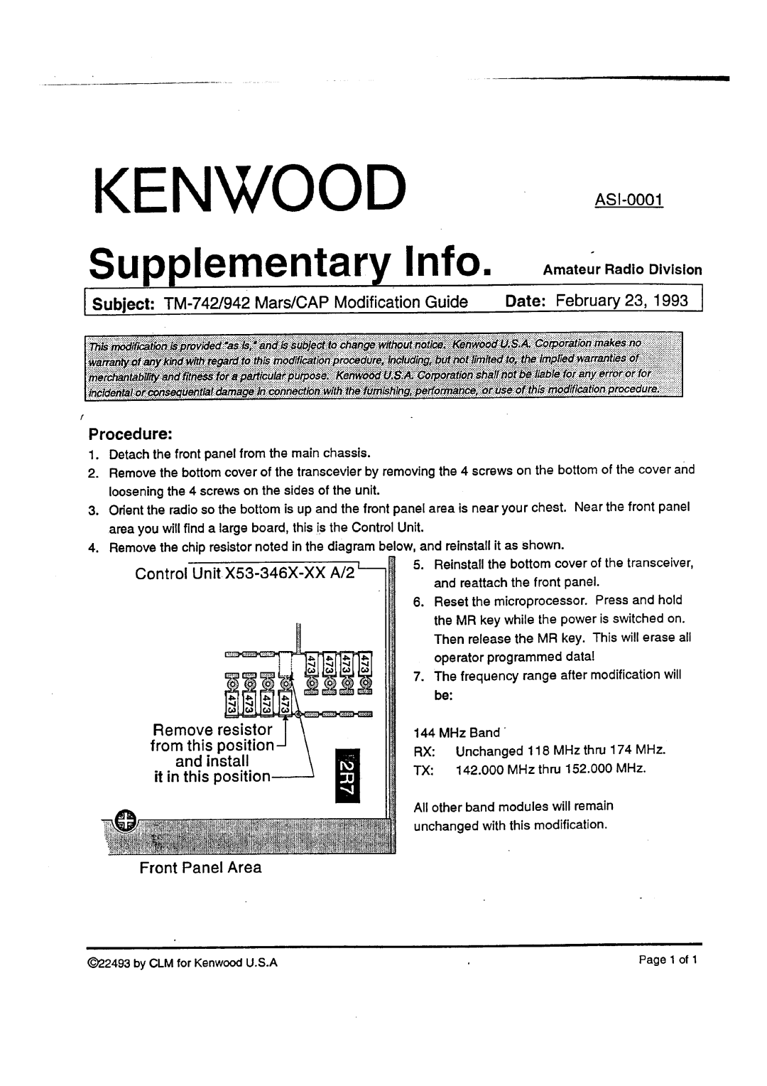 Kenwood TM-742 A/E manual 