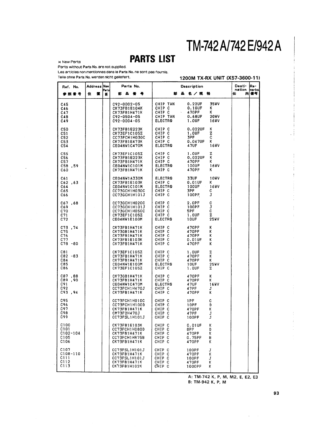 Kenwood TM-742 A/E manual 