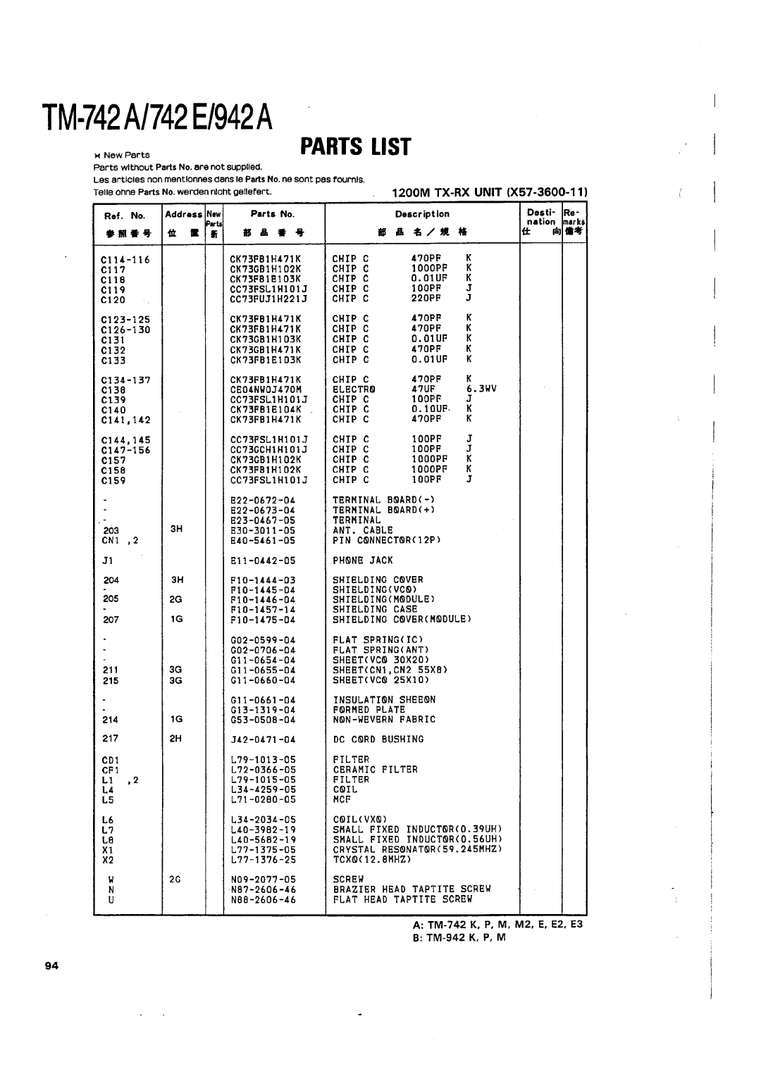 Kenwood TM-742 A/E manual 