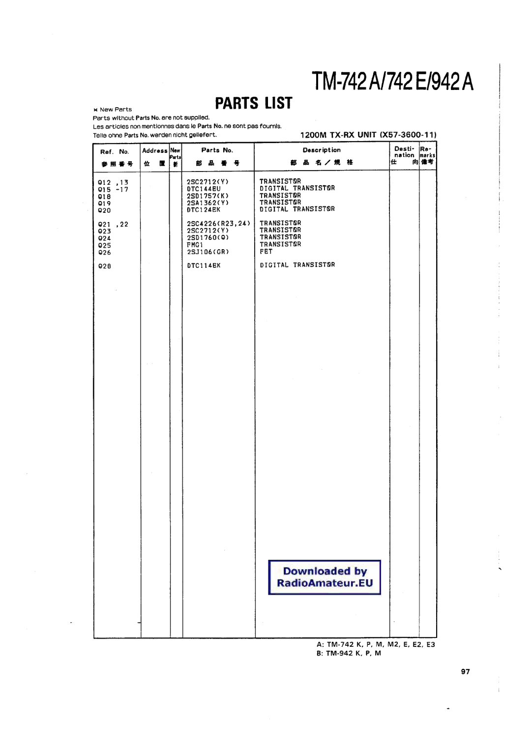 Kenwood TM-742 A/E manual 