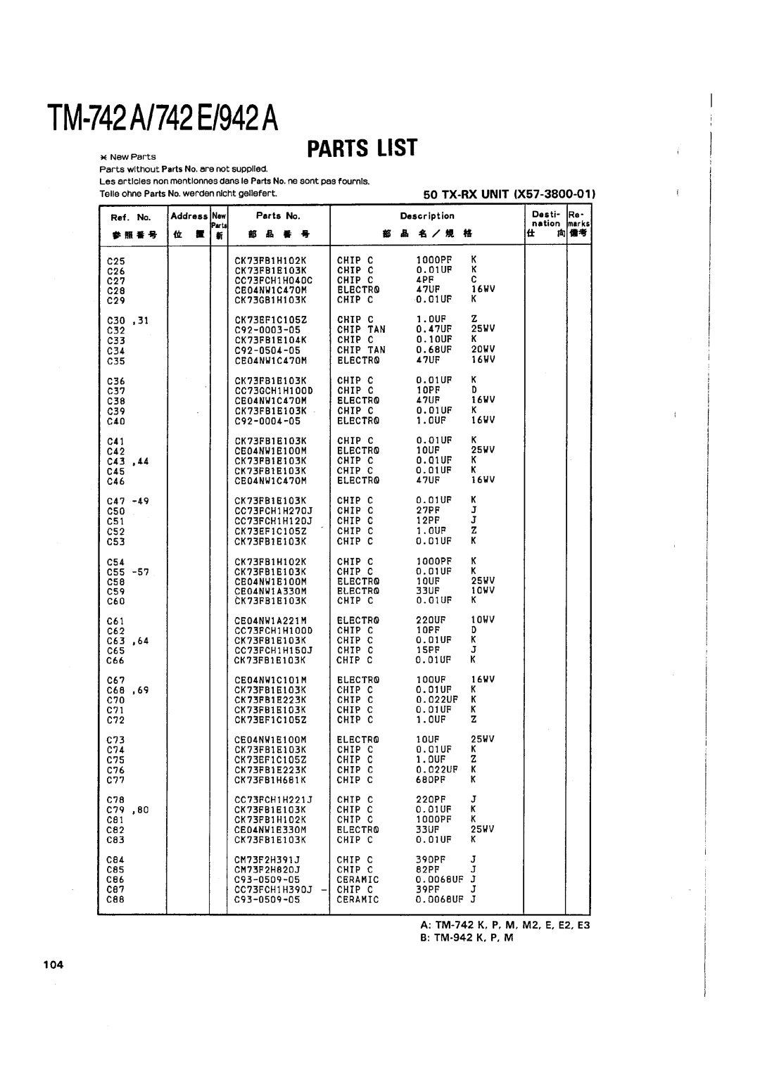 Kenwood TM-742 A/E manual 