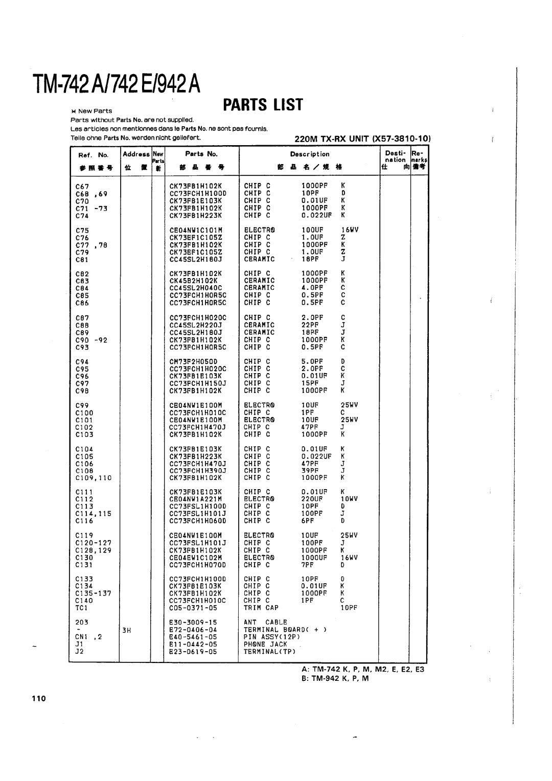 Kenwood TM-742 A/E manual 