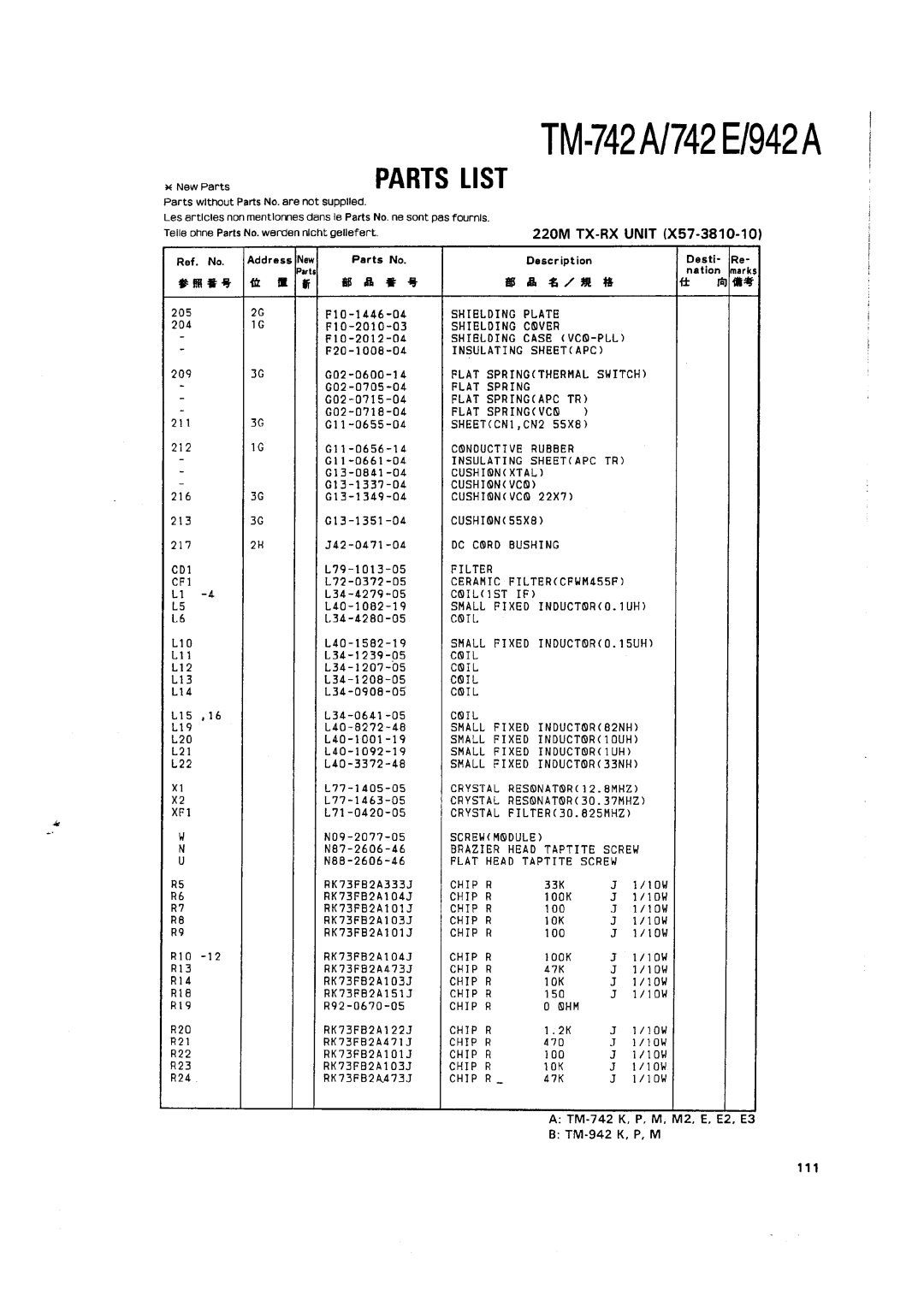 Kenwood TM-742 A/E manual 