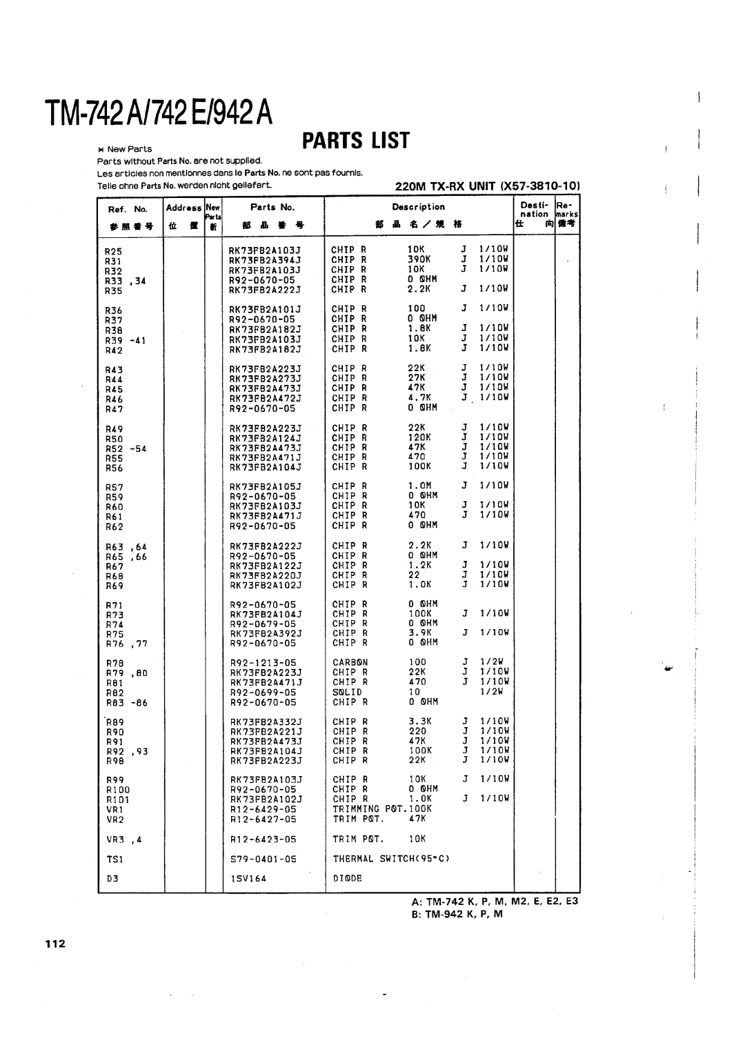 Kenwood TM-742 A/E manual 