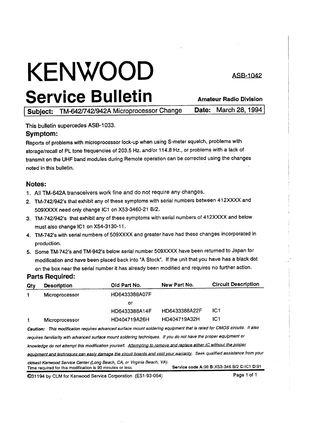 Kenwood TM-742 A/E manual 