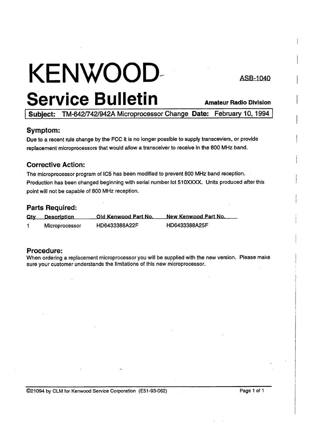 Kenwood TM-742 A/E manual 