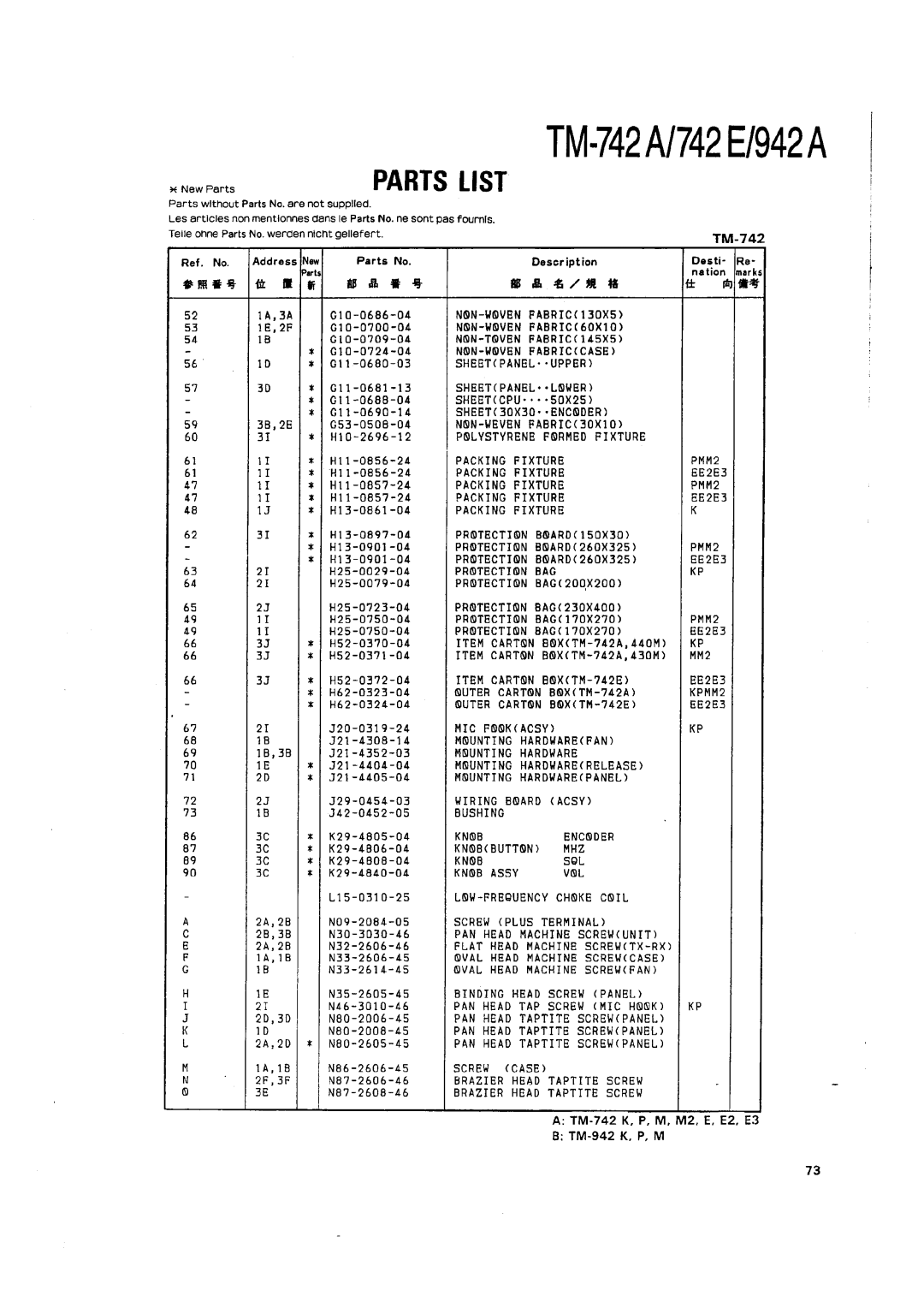 Kenwood TM-742 A/E manual 