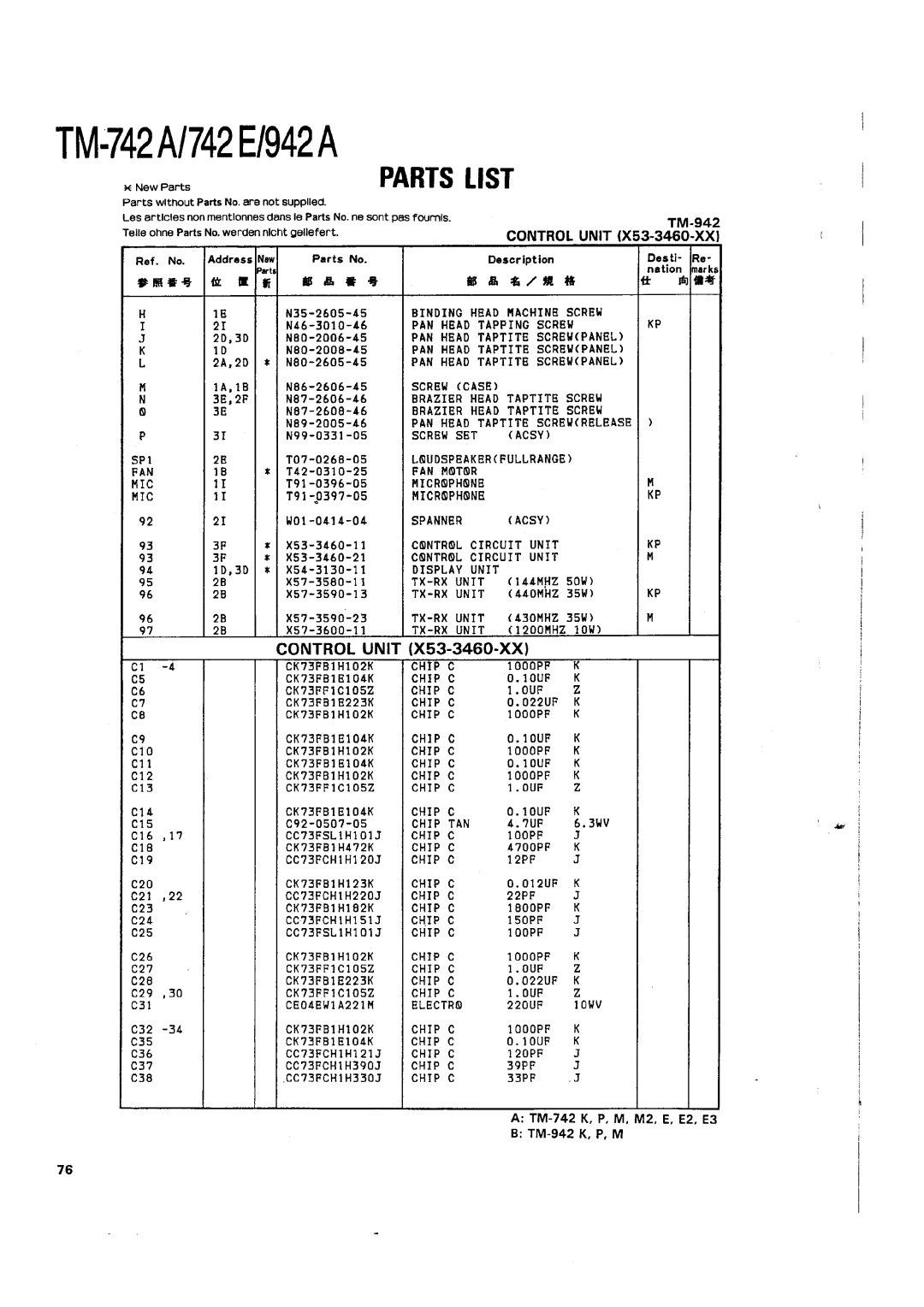 Kenwood TM-742 A/E manual 