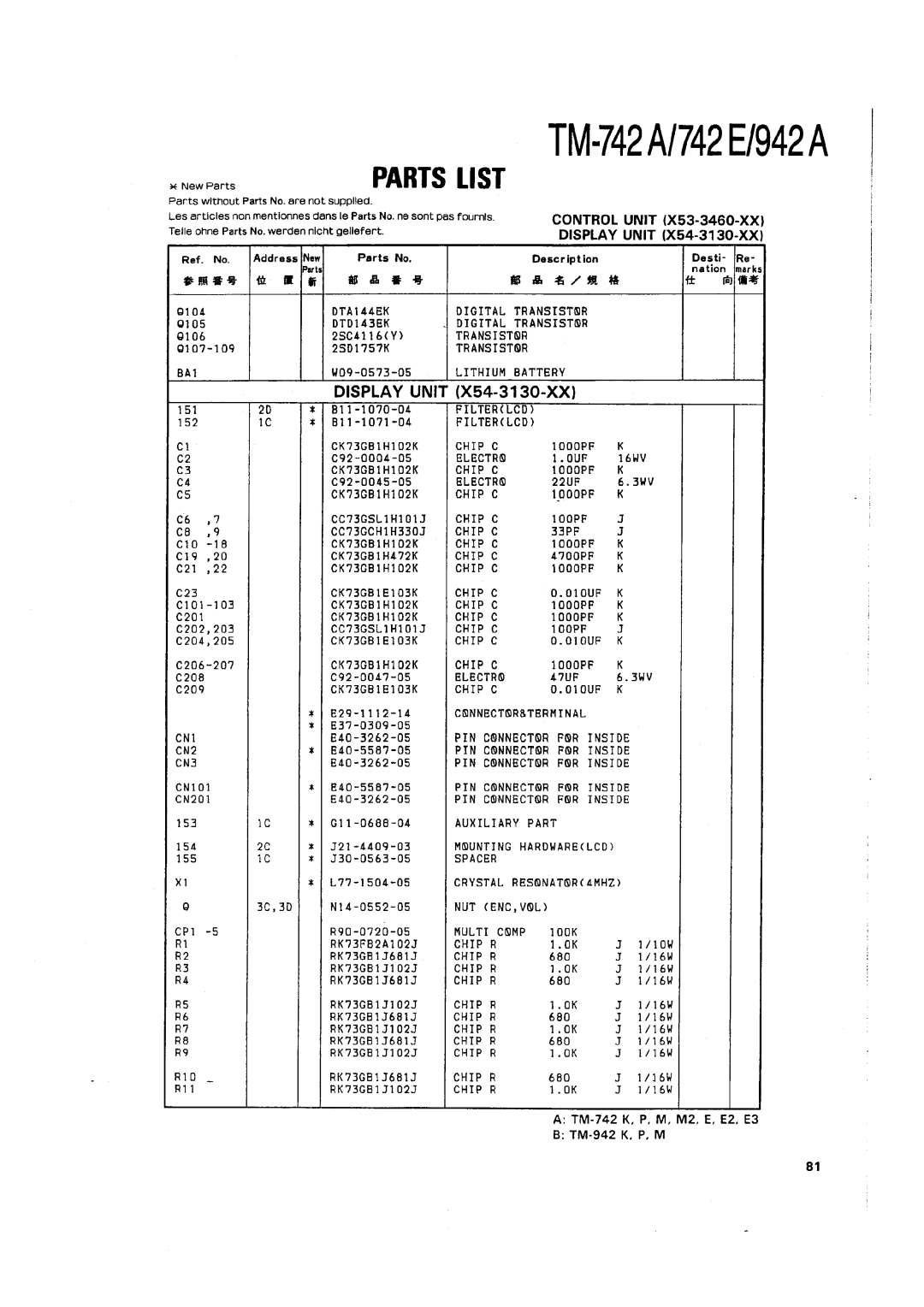 Kenwood TM-742 A/E manual 