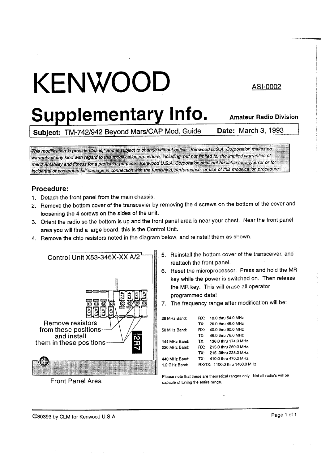 Kenwood TM-742 A/E manual 