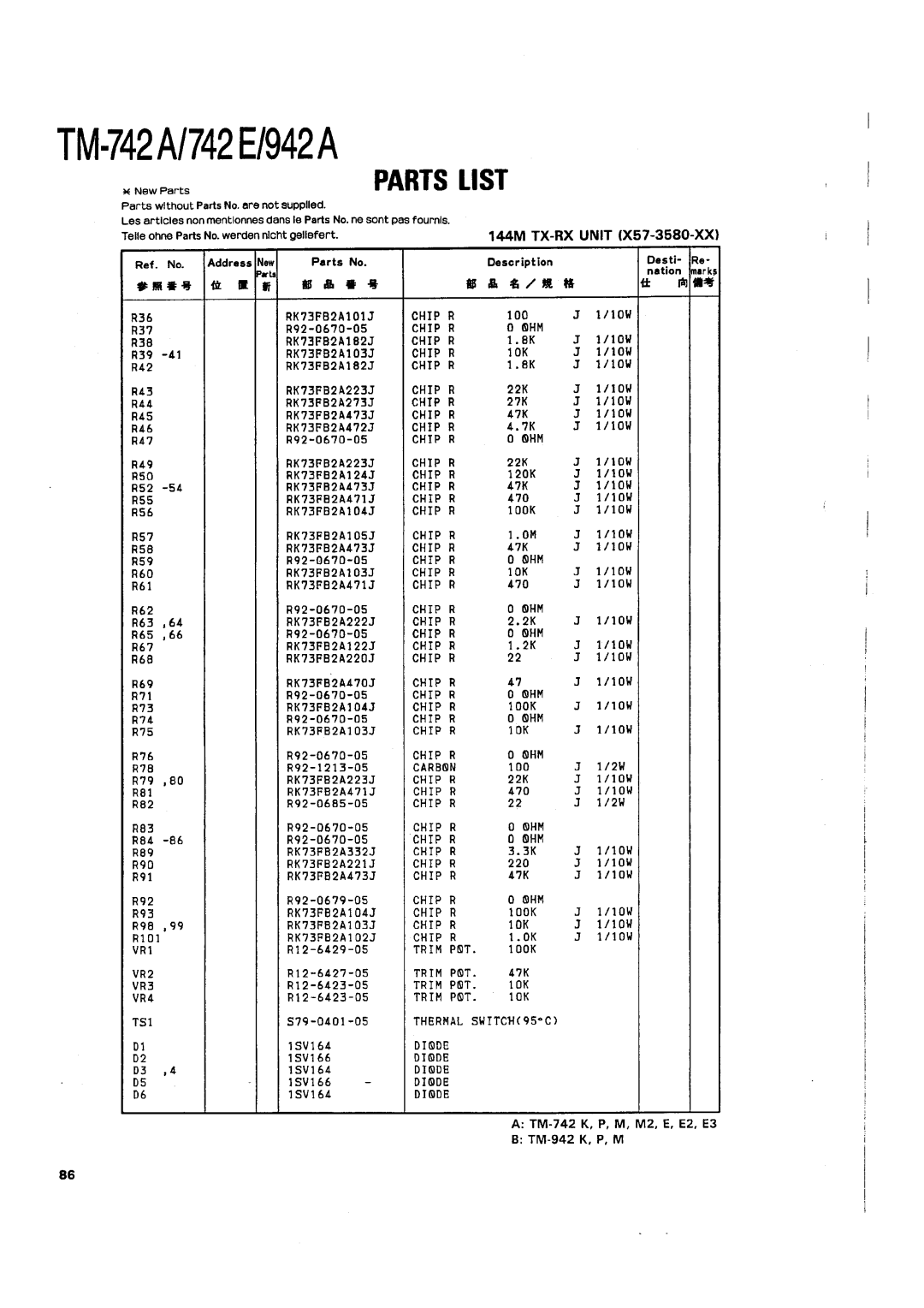 Kenwood TM-742 A/E manual 