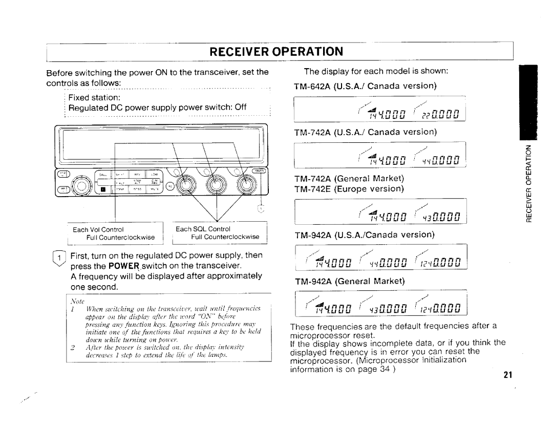 Kenwood TM-742A/E, TM-942A, TM642A manual 