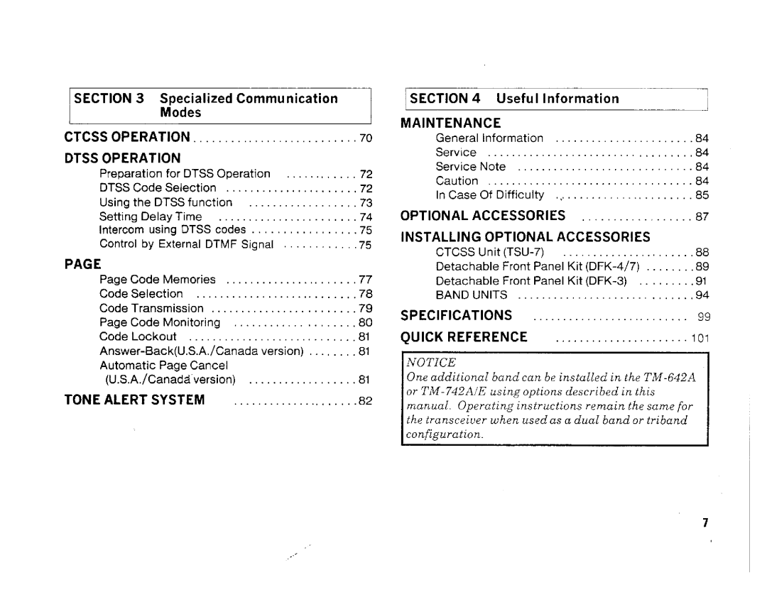 Kenwood TM642A, TM-742A/E, TM-942A manual 