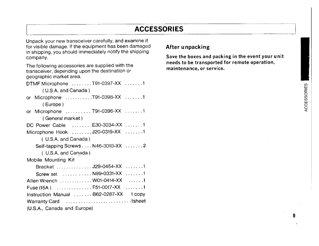 Kenwood TM-742A/E, TM-942A, TM642A manual 