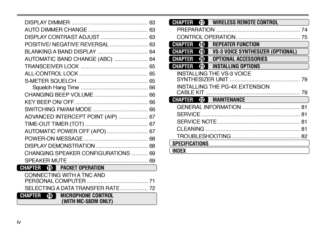 Kenwood TM-V708A instruction manual Packet Operation 