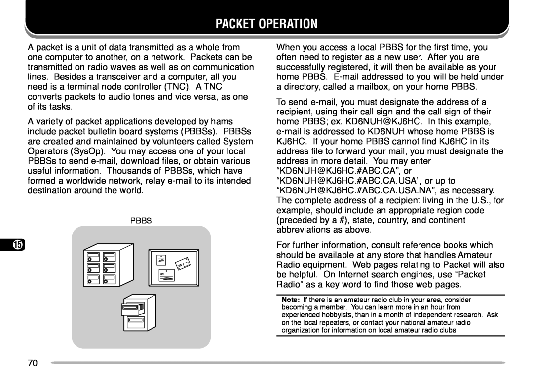 Kenwood TM-V708A instruction manual Packet Operation 