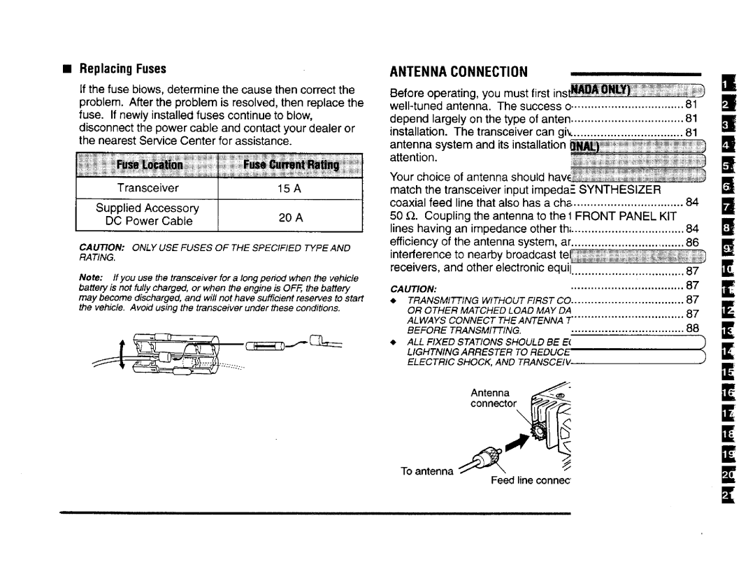 Kenwood TM-V7E, TM-V7A manual 